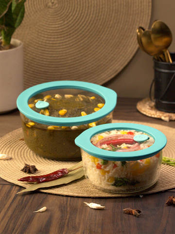 Set of 2 Borosilicate Glass Serving Bowl – (500ml+950ml)