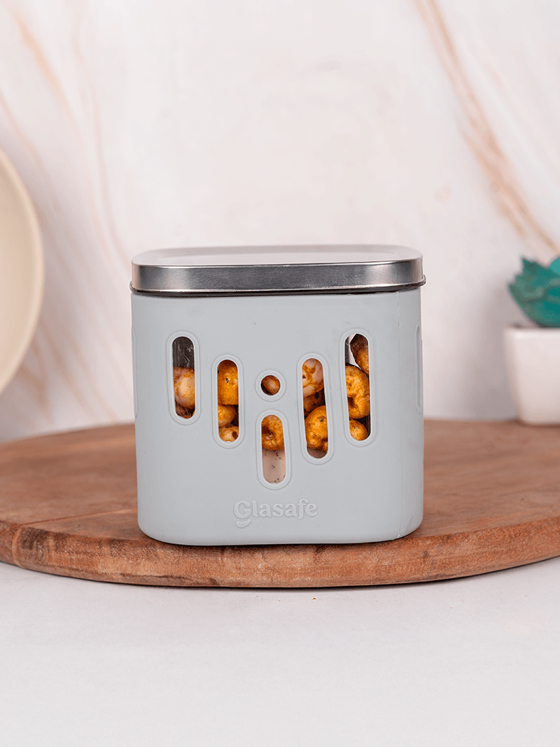 Glasafe 100% borosilicate glass sturdy storage container