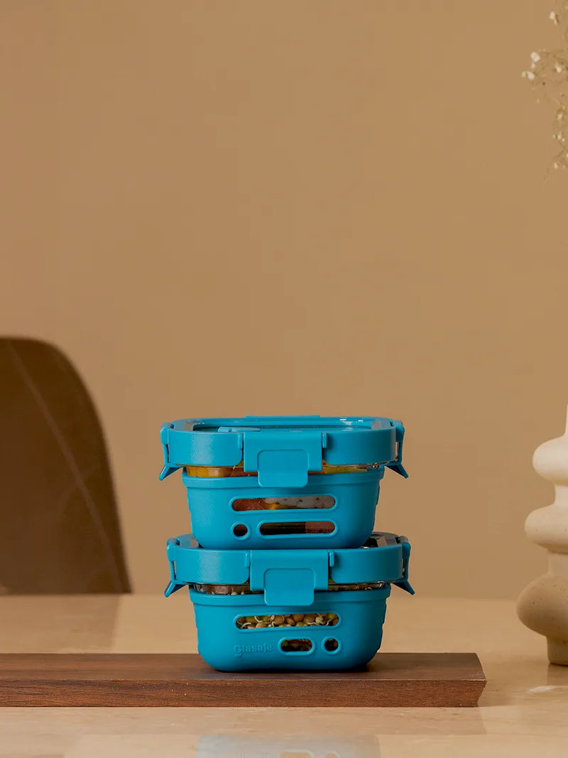 stackable glass tiffin box