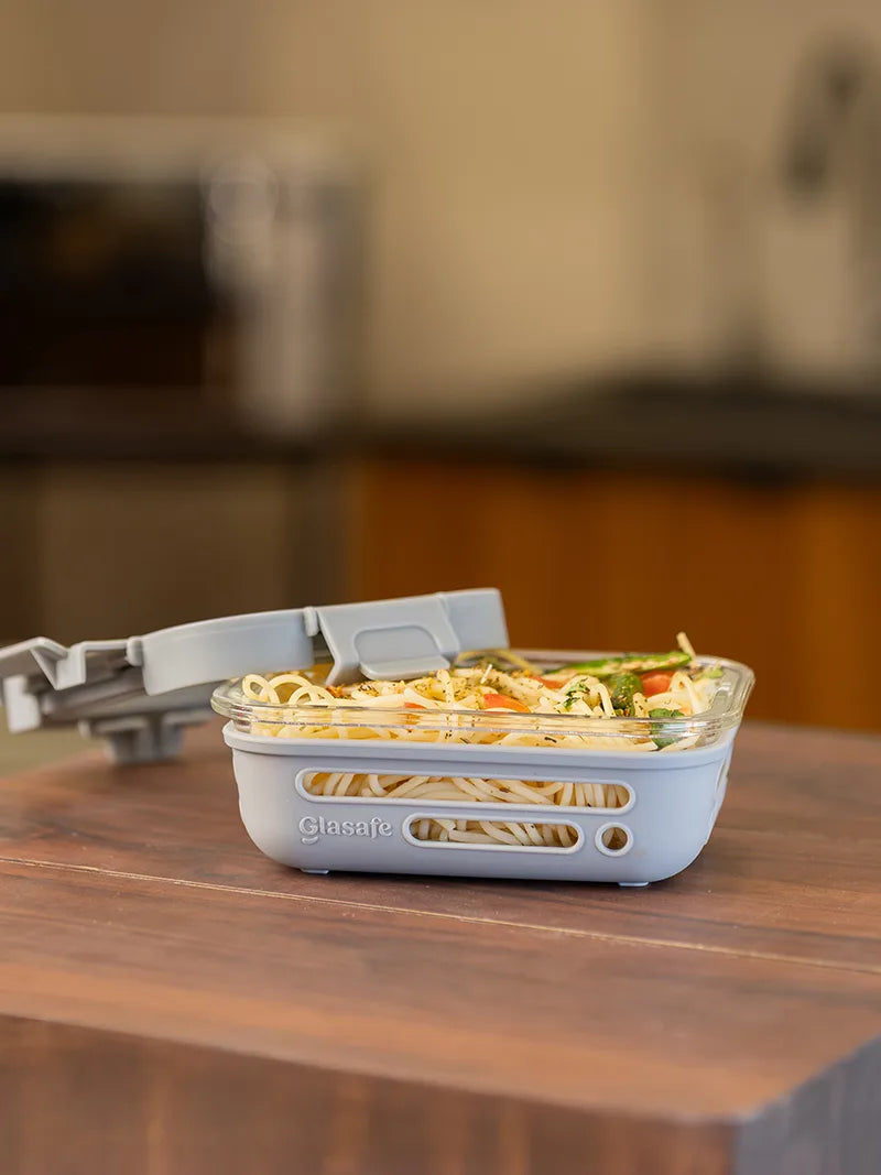 Leak Proof Glass Lunch Box For Office, 320ml Glasafe