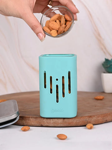 Borosilicate Glass Kitchen Container with Silicone Sleeve 250ml - Mellow Mist