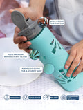 Borosilicate glass water bottle