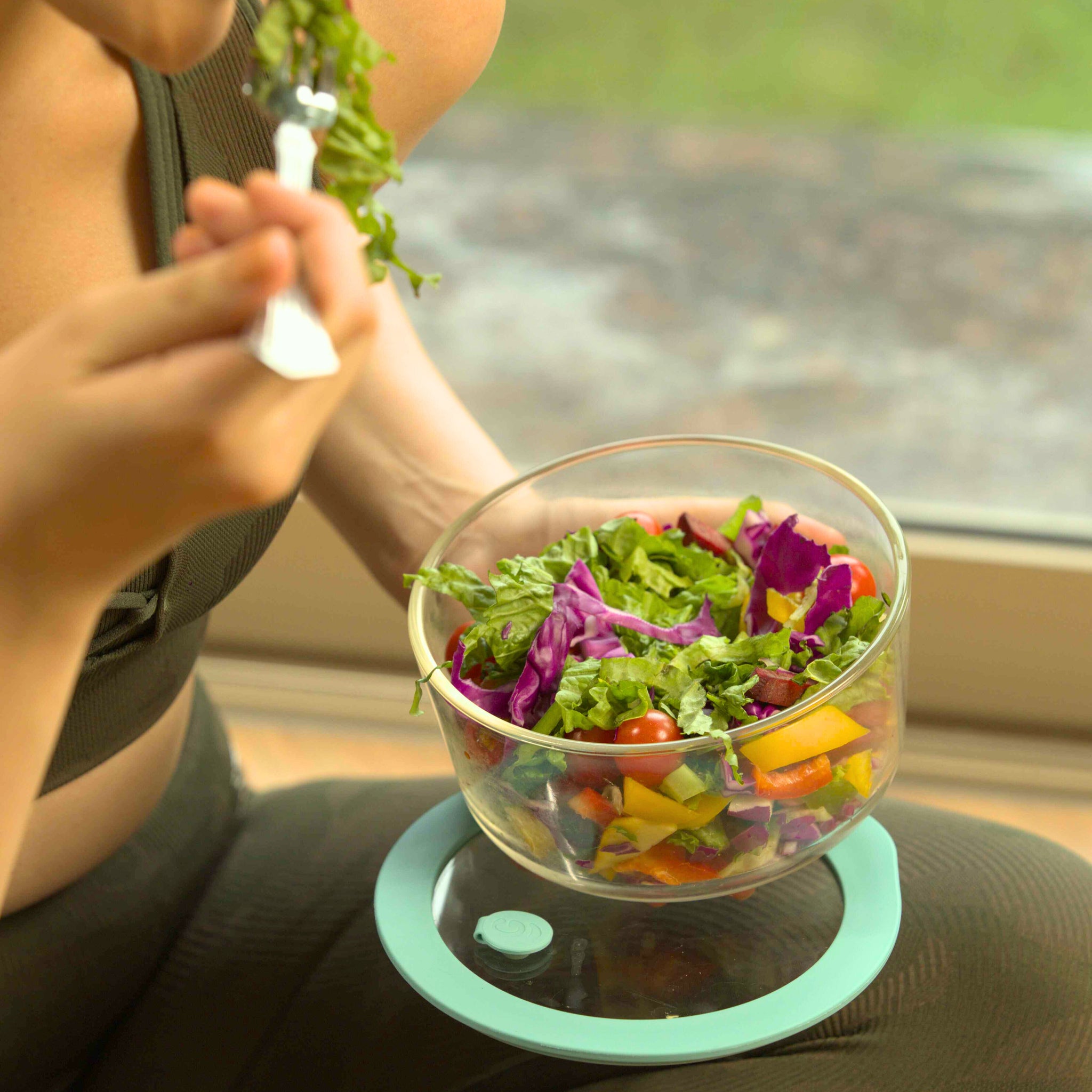 borosilicate glass bowl with lid