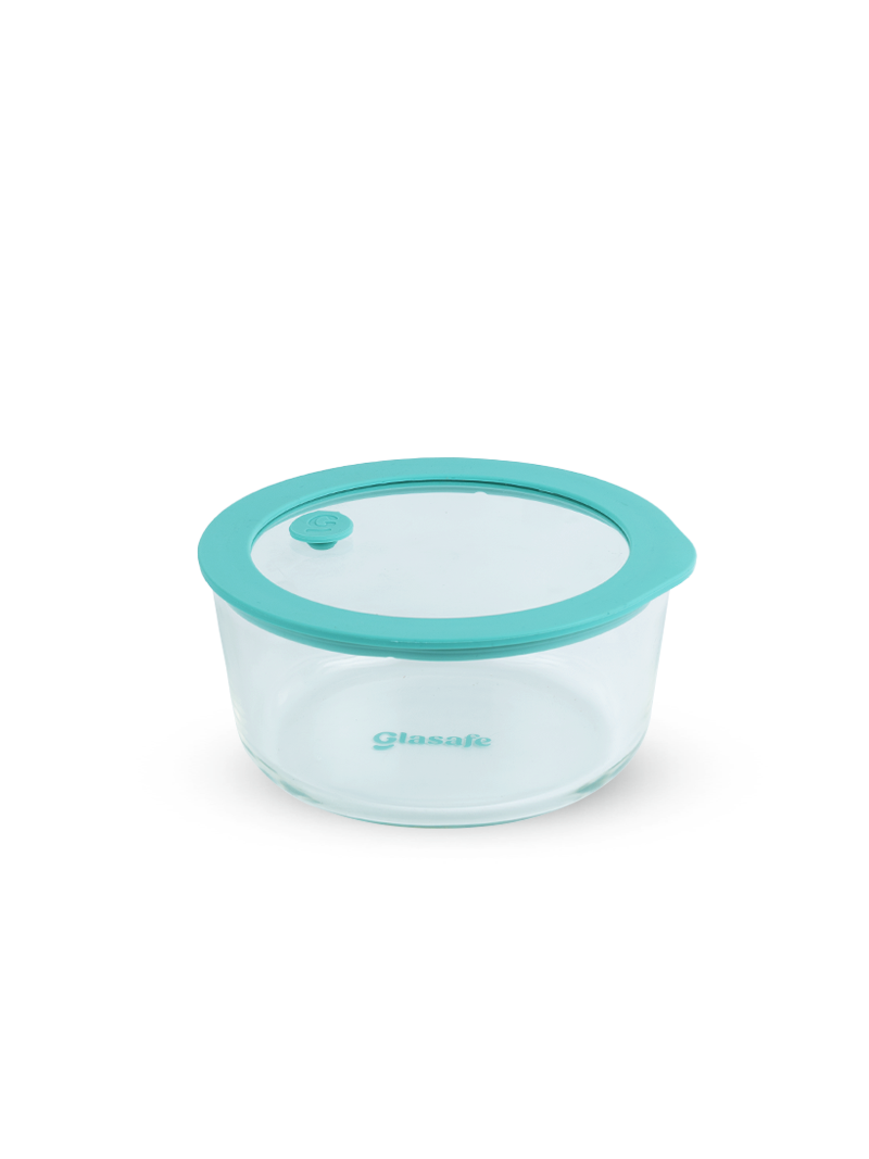 Borosilicate Glass Mixing Bowl with Leak-Proof Lid and Air-vent – 950ml