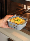 microwave & oven safe glass tiffin box