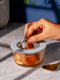 borosilicate glass bowl with lid and air-vent