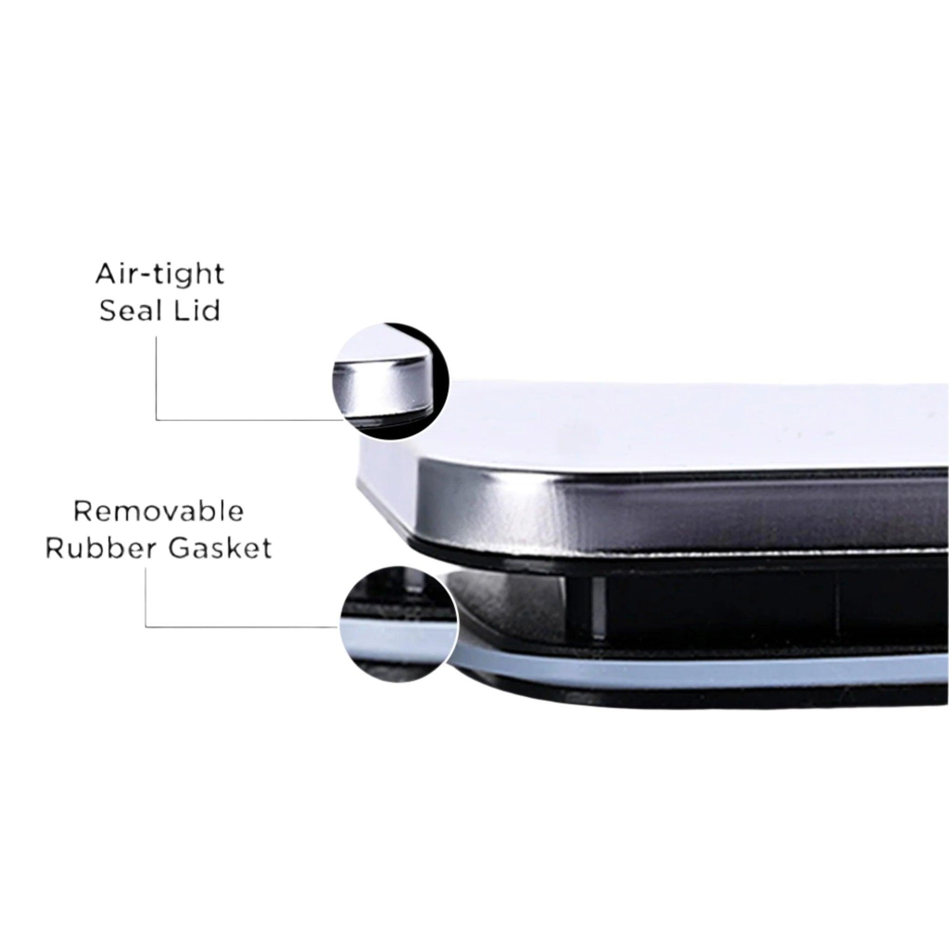 Glasafe container with air-tight lid
