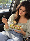 Glasafe meal prep containers with airtight lids