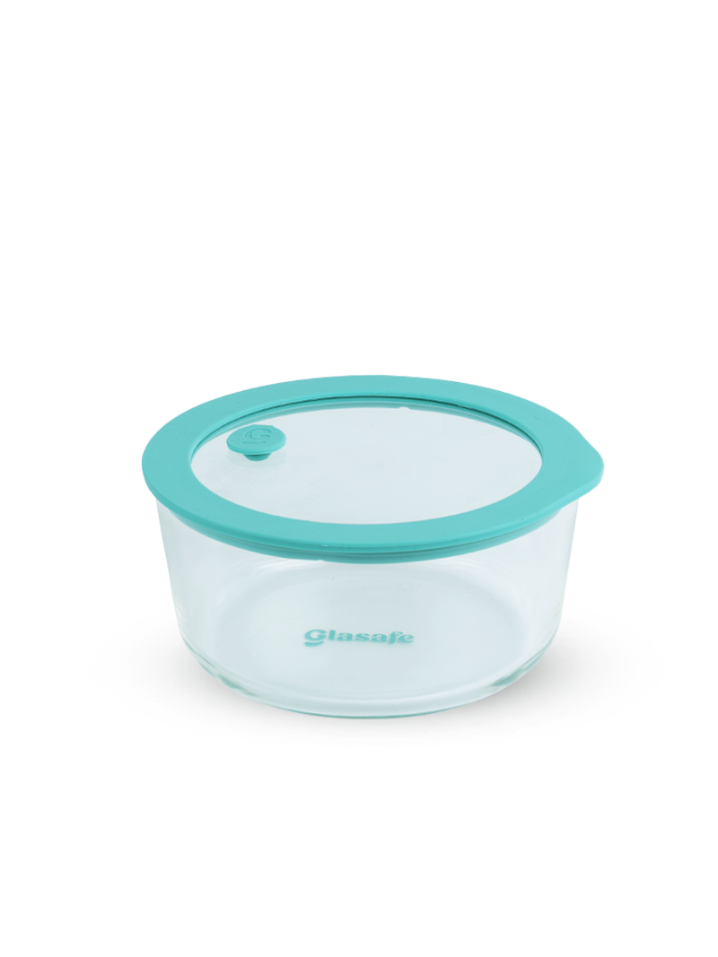 Borosilicate Glass Mixing Bowl with Airtight Leak-Proof Lid & Vent – 1600ml