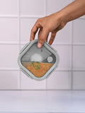 100% spill-proof glass tiffin box