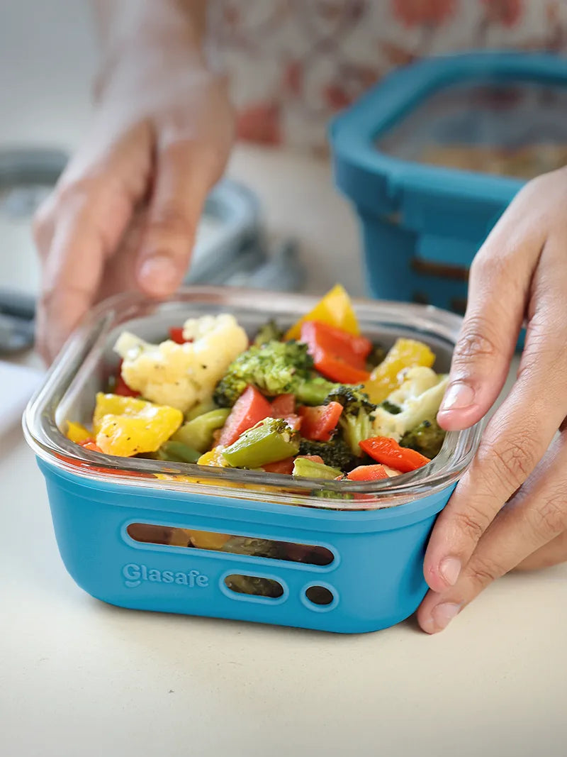 Glasafe non-toxic borosilicate glass tiffin box