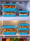 Snap ’N’ Seal Glass Meal Prep Containers With Vaccum Sealed Airtight lid.