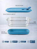 Snap ’N’ Seal Glass Meal Prep Containers With Vaccum Sealed Airtight lid.