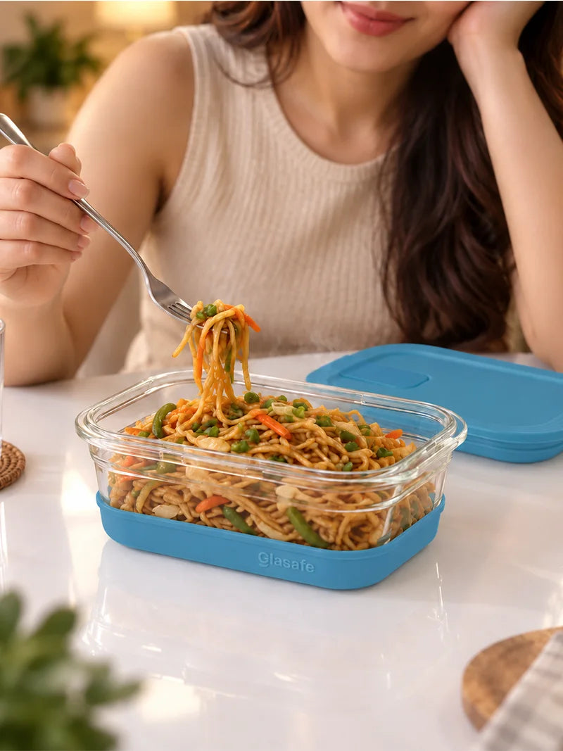 Snap ’N’ Seal Glass Fridge Storage Containers with airtight lid