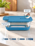 Snap ’N’ Seal Glass Meal Prep Containers With Vaccum Sealed Airtight lid.