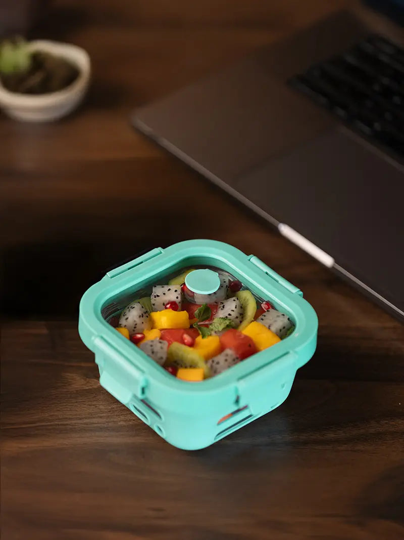 Glasafe small glass lunch box with silicone cover, 320ml