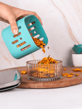 Glasafe glass container for crispy snacks