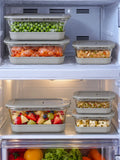 Glasafe Glass Fridge storage containers with airtight lids