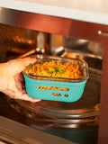 microwave safe glass tiffin box from Glasafe