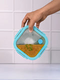 spill-proof borosilicate glass tiffin