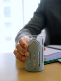 Drinking glass with silicone sleeve