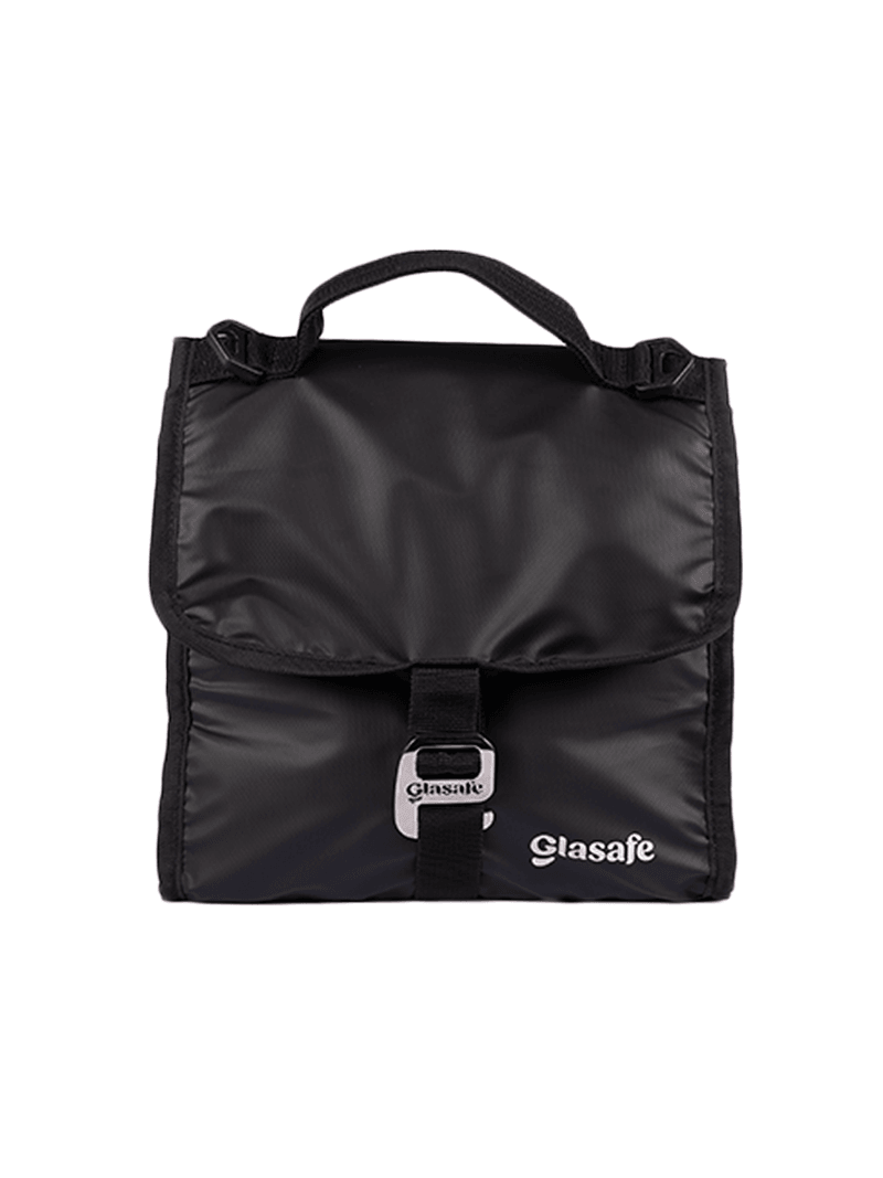 Glasafe black lunch box bag for office